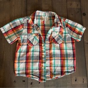 Toddler Short Sleeve Button Up Shirt